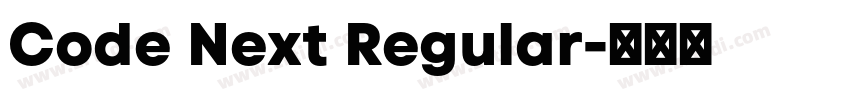 Code Next Regular字体转换
